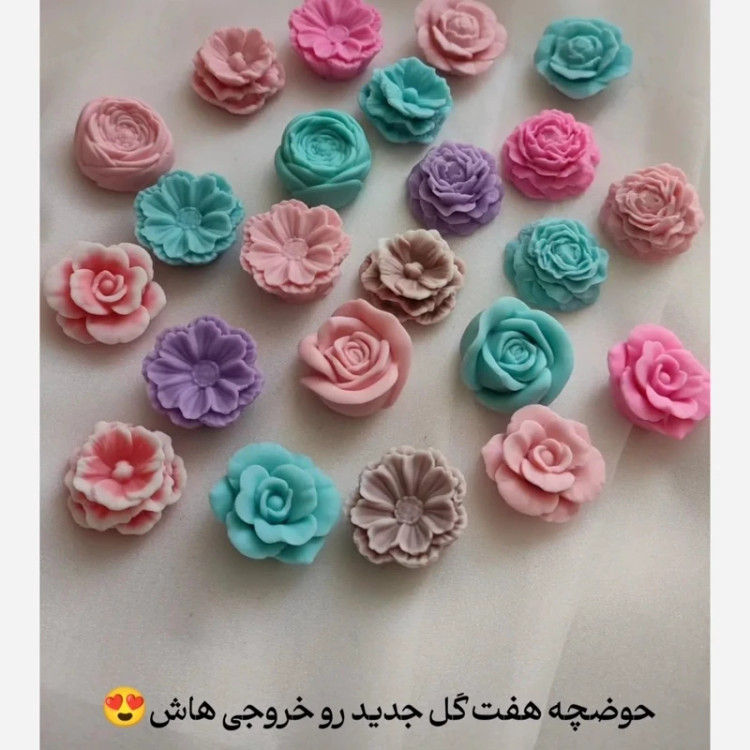 قالب سیلیکونی شمع 7گل