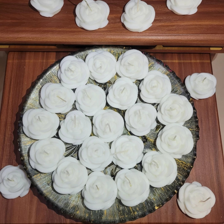 گیفت شمع گل رزهلندی