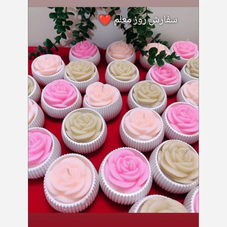 گیفت شمع گل رزهلندی