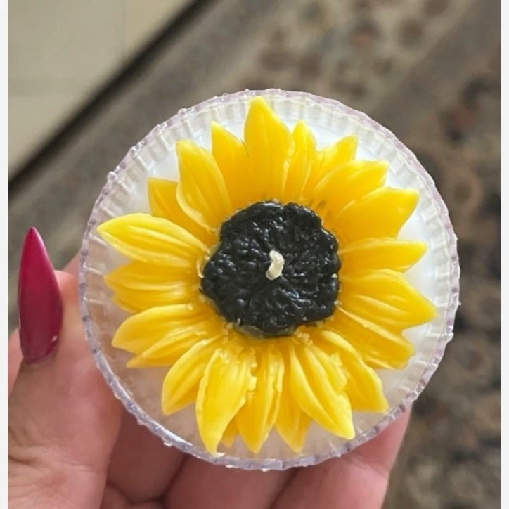 گیفت شمع گل افتابگردون