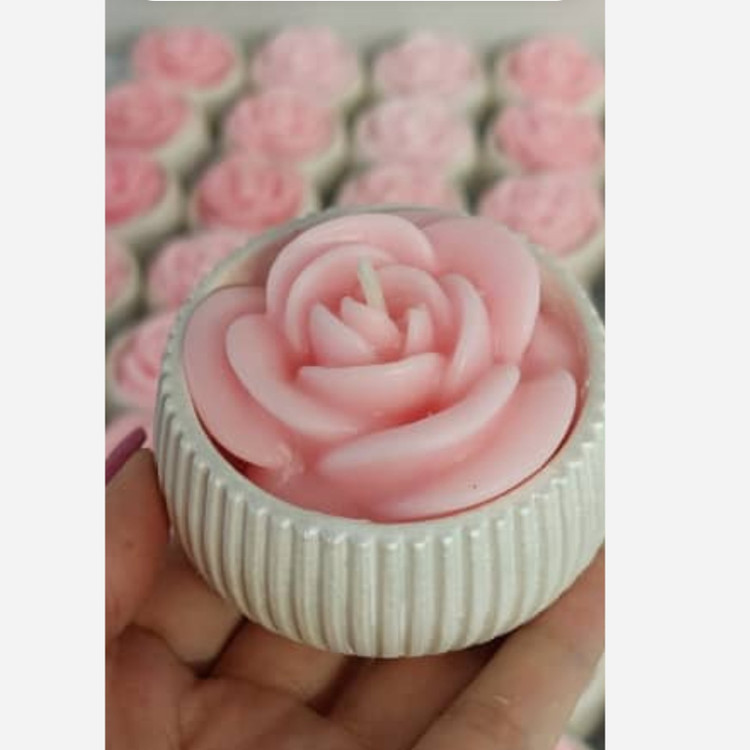 گیفت شمع گل رز هلندی