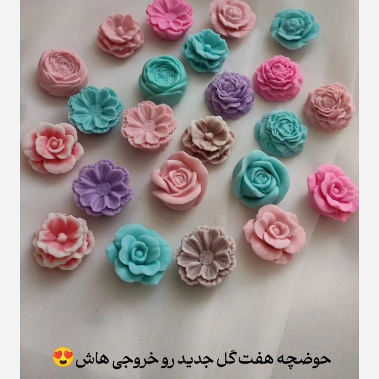 قالب سیلیکونی شمع 7گل