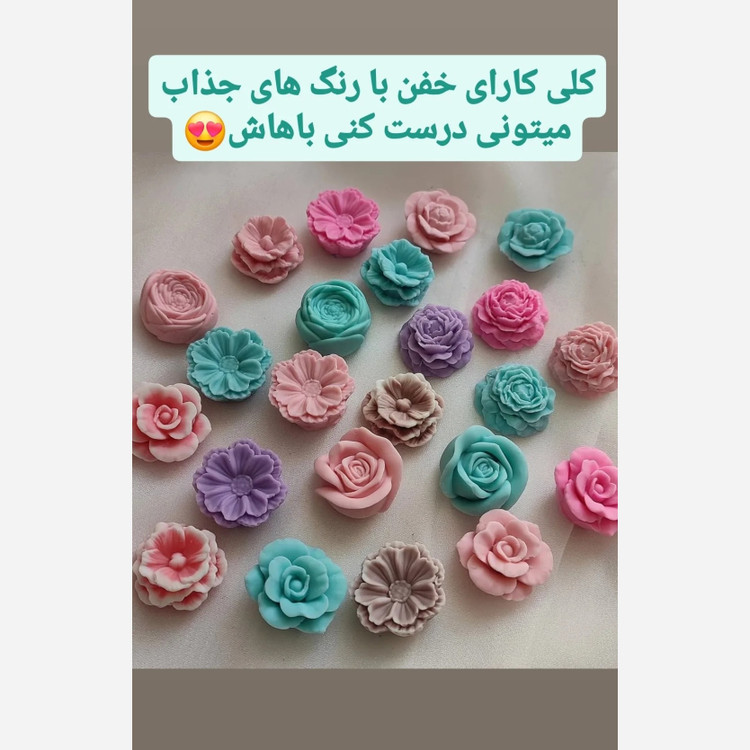 قالب سیلیکونی شمع 7گل